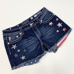 Miss Me Stars & Stripes Shorts